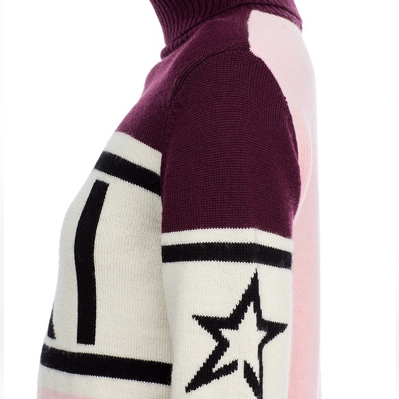 NWT Perfect moment schild ski sweater in pink/burgundy - Picture 4 of 14